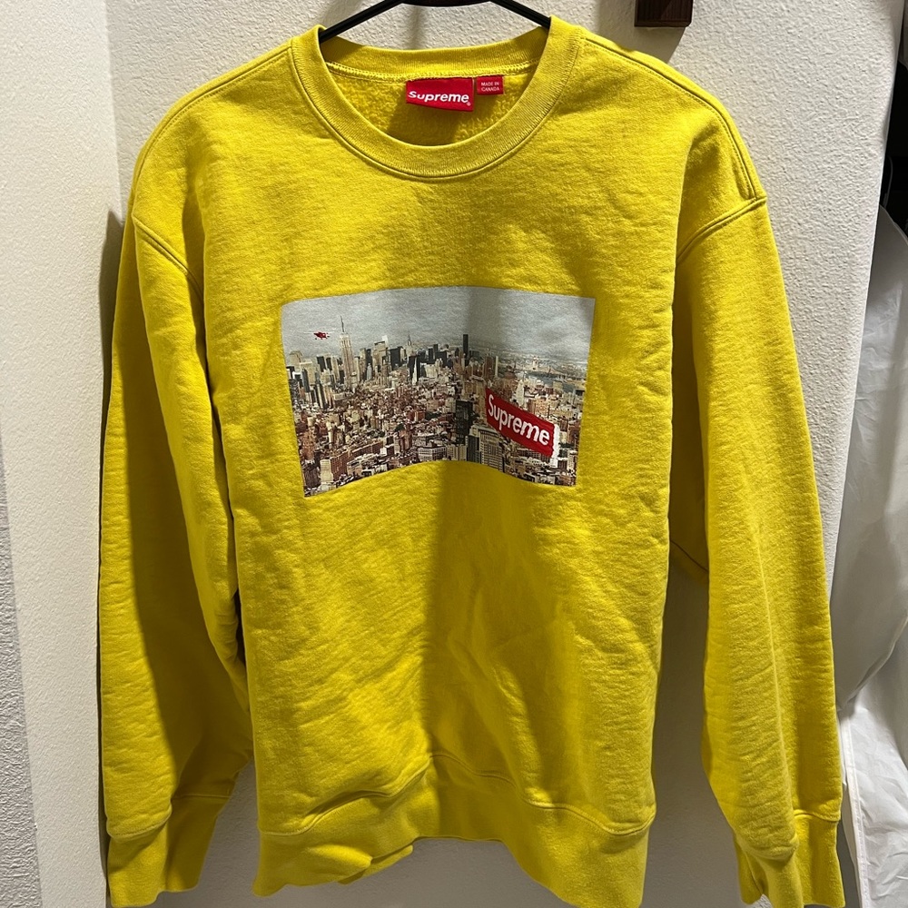 Supreme Aerial Crewneck Lemon Size M unisex